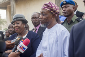 Aregbesola and Chief Judge of Osun State, Justice Adepele Ojo