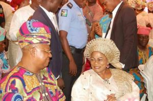 Adeleke and the deputy governor at the event.