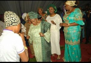 Wife of the Osun State Governor, Mrs Sherifat Aregbesola taking the dance floor as KazzyRoll performs 