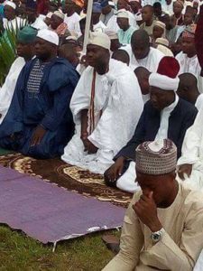 Ooni at the prayer ground 1