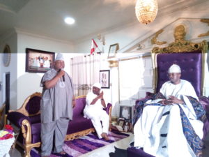 Ademola adeleke at Oluwo palace 