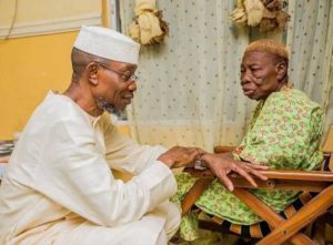 Rauf Aregbesola with his mother