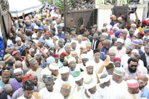 Sympathisers at Aregbesola's Mother burial 
