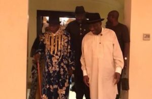 Obasanjo visits Jonathan in Otuoke