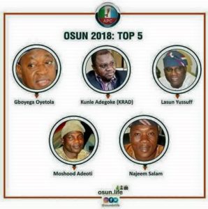 osun apc gov candidates