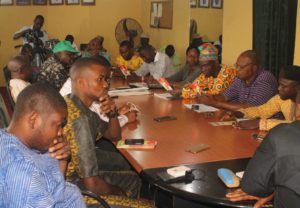 Members of Prof Durotoye Fielding Questions From Members of Correspondents Chapel, Osun NUJ Council
