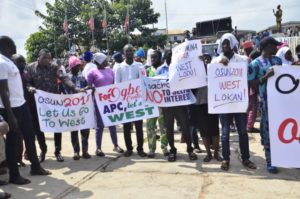 Youths protest Osun west