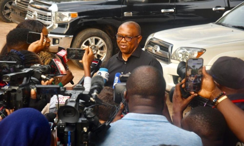 Nigeria Decides 2023: Peter Obi Arrives Polling Unit, Expresses ...