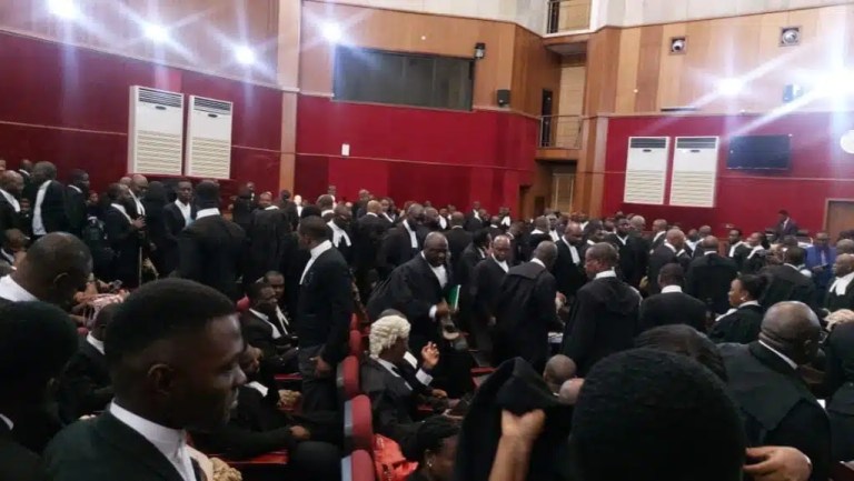 BREAKING: APC Lawyer Interrupts Presidential Tribunal Ruling