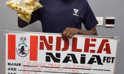 NDLEA Arrests 67-year-old For Ingesting 100 Wraps Of Cocaine