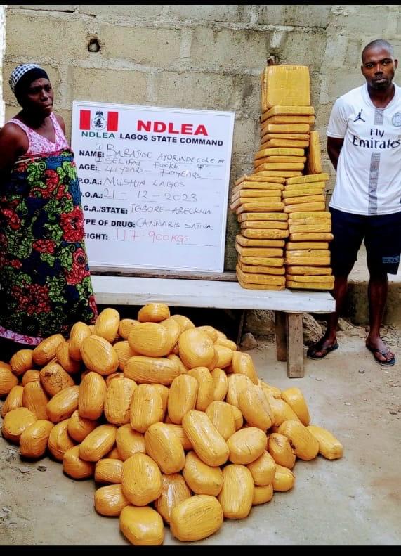 70-year-old Grandma, Son Nabbed For Drug Trafficking, As NDLEA Uncovers India-bound Cocaine