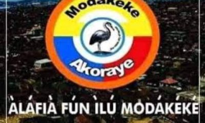 All Set For 2023 Akoraye Day In Modakeke