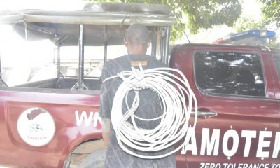 Amotekun Nabs Suspected Cable Thief In Osun