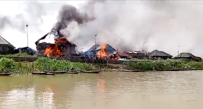 Delta Community Where 16 Military Personnel Were Killed On Fire