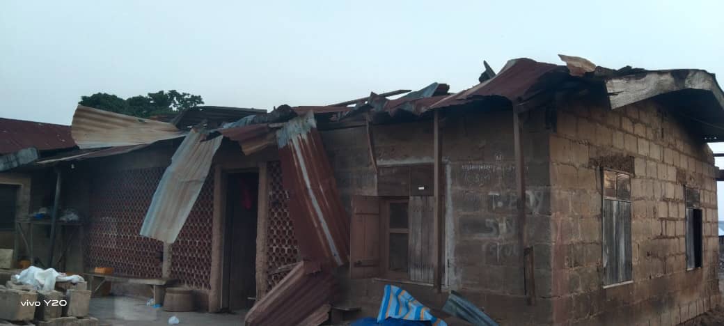 Heavy Downpour, Windstorm Wreck Havoc In Ikose, Ogbomoso Community