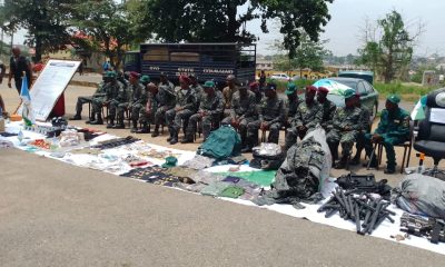 Photo News: Police Parade Arrested Yoruba Nation Agitators With Their Paraphernalia
