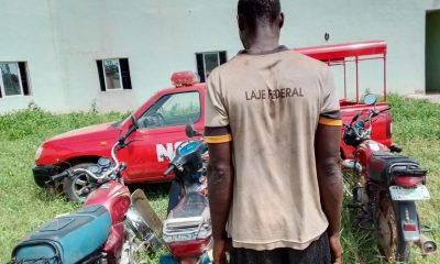NSCDC Arrests Serial Motorcycle Snatcher In Osun