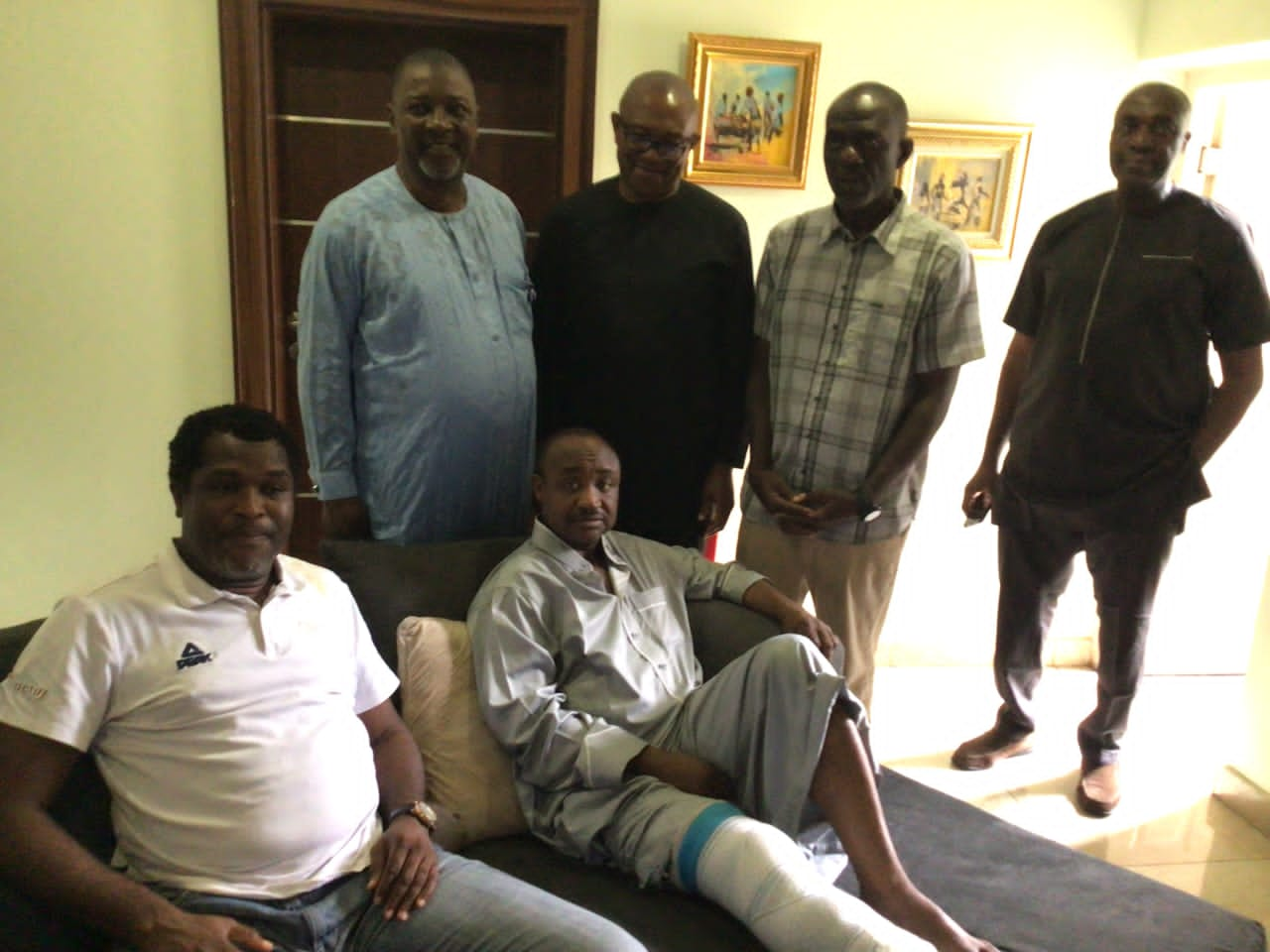 Obi Visits Injured Babangida, Ex-super Eagles' Player