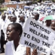 Abia Health Workers Protest Non-Payment Of Their Salaries