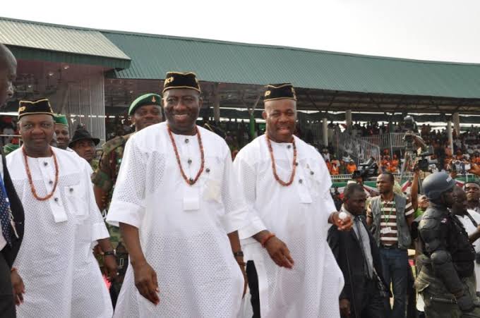 Breaking: Akpabio, Jonathan Arrive In Rivers For N/Delta Stakeholders Summit