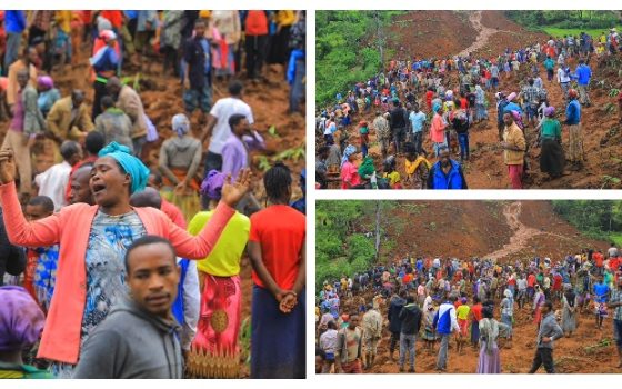Search Goes On After Ethiopia Landslides Kill 229