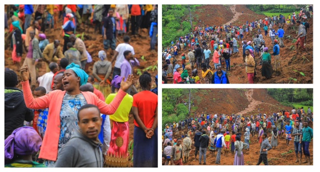 Search Goes On After Ethiopia Landslides Kill 229