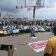 Osun #EndBadGovernance Protesters Observe Jumma'at Prayers On The Road