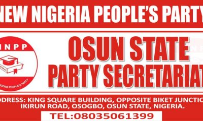 LG Poll: NNPP Opens New State Secretariat, Begins Tour To Unveil LG offices