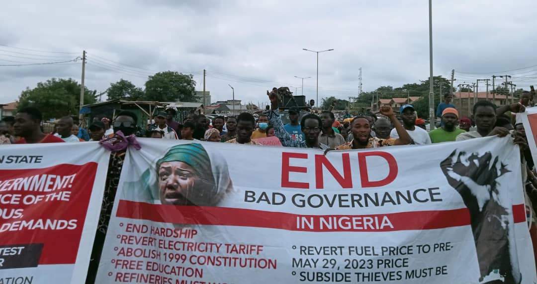 #EndBadGovernance Protest Day 5: Adeleke Hails Peaceful Demonstration In Osun