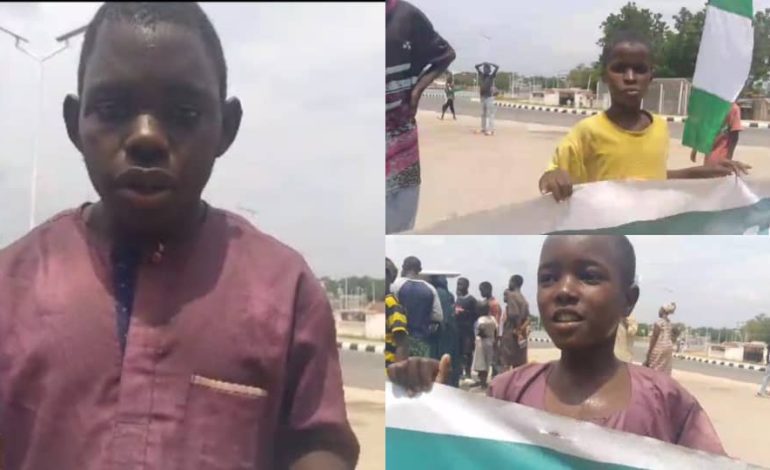 Children Join #EndBadGovernance Protests, Lament Hunger