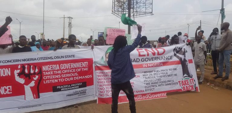 Protest Day 3: Osun Youths Call On Tinubu To Address Nigerians