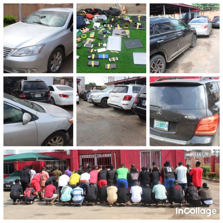 EFCC Arrests 46 Suspected Internet Fraudsters In Warri