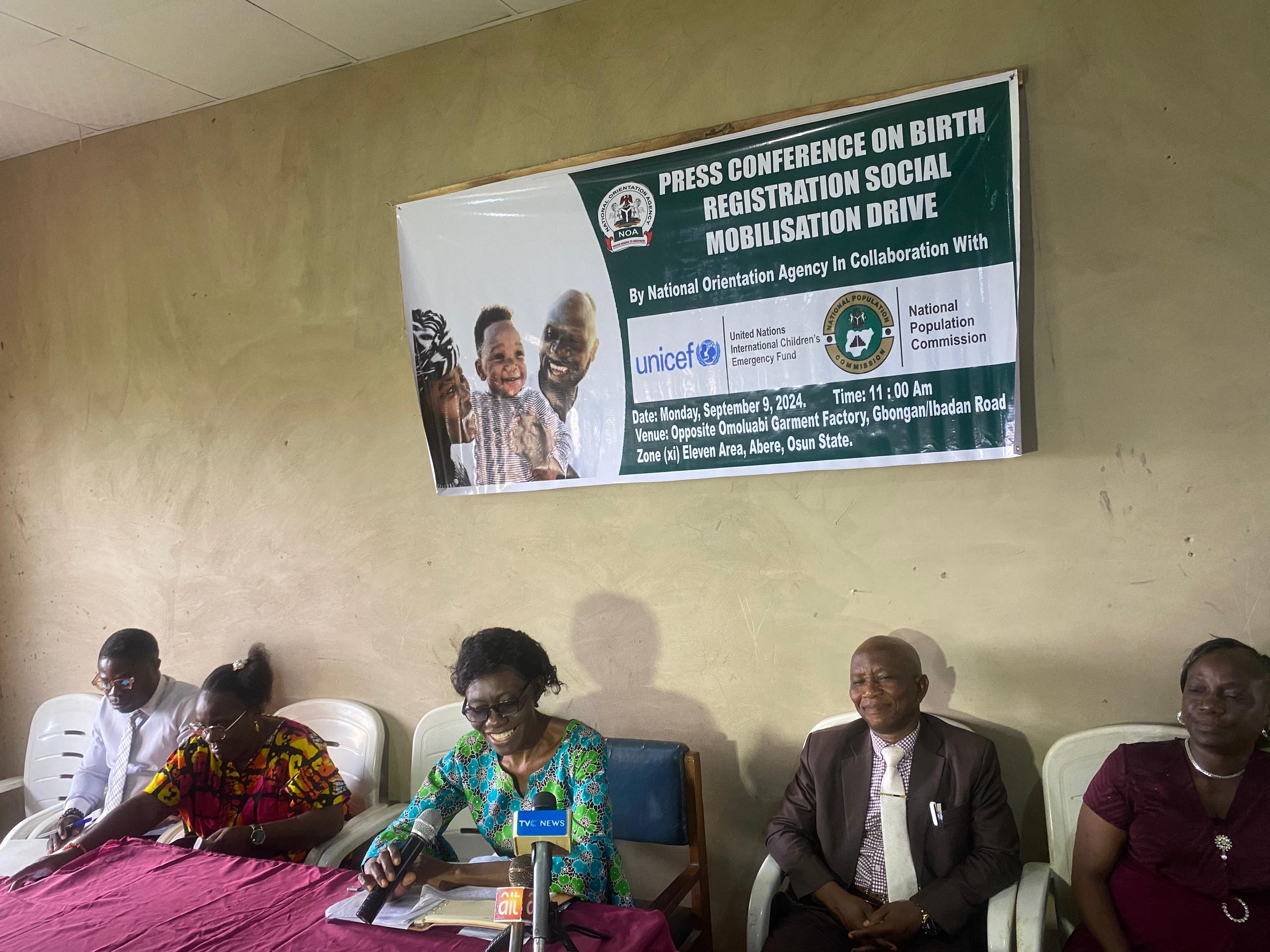 NOA, NPC Commence Birth Registration In Osun