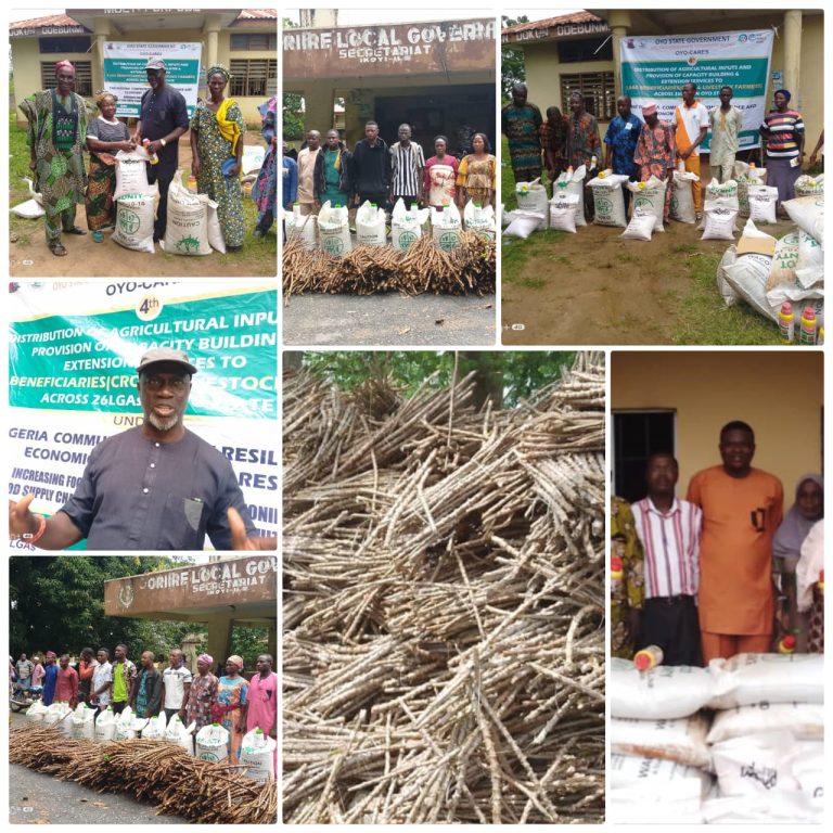 OYO-CARES: Oyo Farmers Get Agric Inputs As Council Bosses Hail Makinde