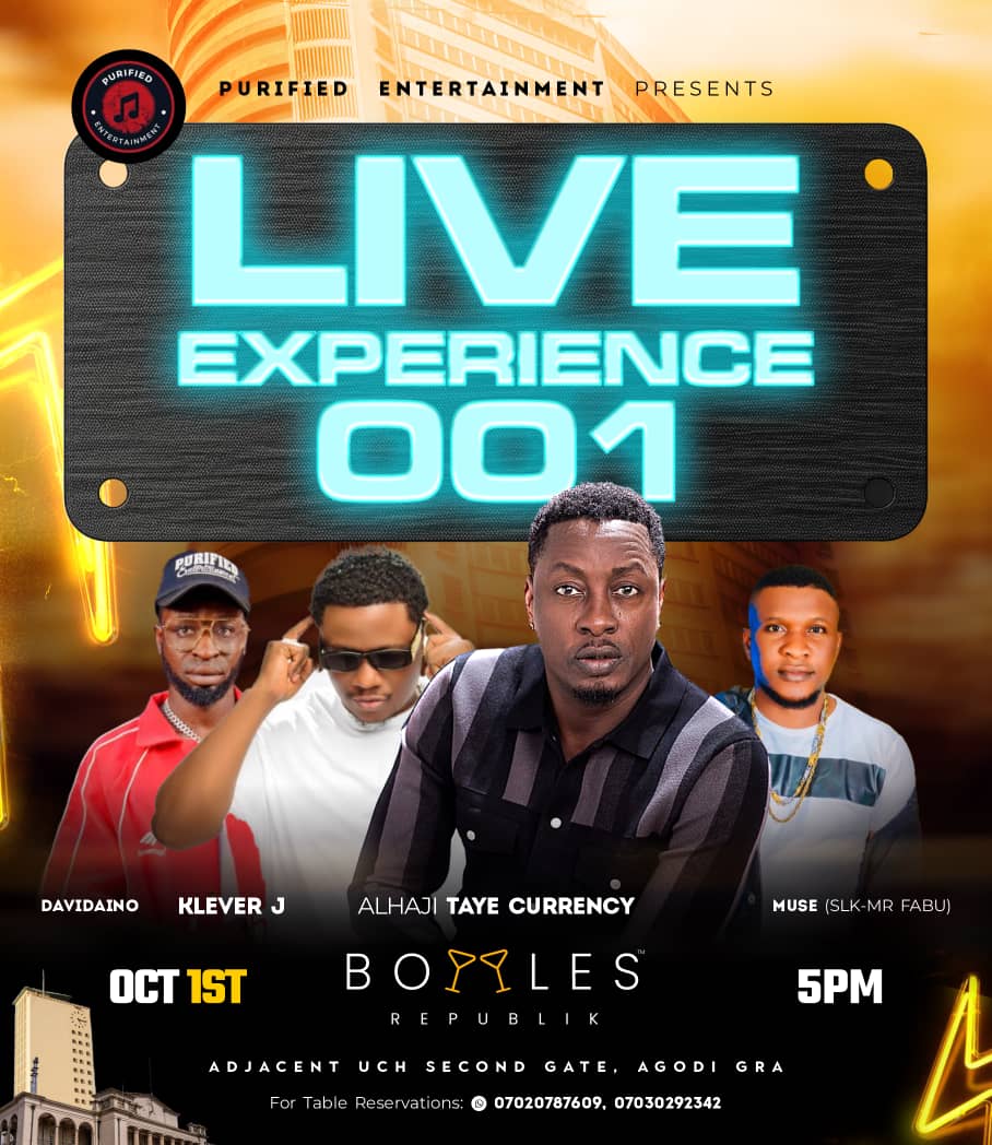 Taye Currency, Klever Jay, Others To Light Up Purified Entertainment’s Independence Day Show in Ibadan