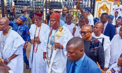 Ooni@50: Afenifere On A Congratulatory Visit To The Ooni, Pledges Support On Yoruba Unity