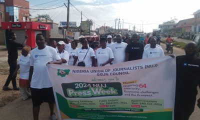 Osun NUJ Press Week: Journalists Urged To Engage In Regular Exercise