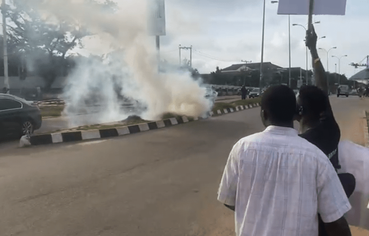 Independence Day: Police Teargas Protesters In Abuja