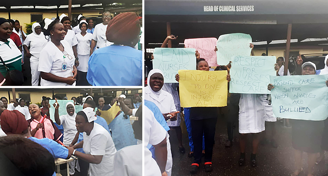 Ogun Nurses Protest Doctor’s Alleged Assault Of Female Student Nurse