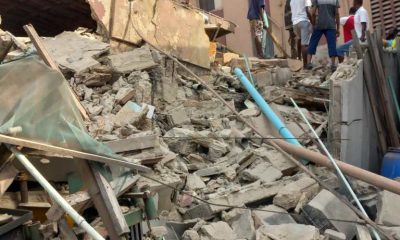 Two-Storey Building Collapses In Lagos