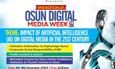 OSUN 2ND DIGITAL MEDIA WEEK: OOPA Unveils 2024 Activities