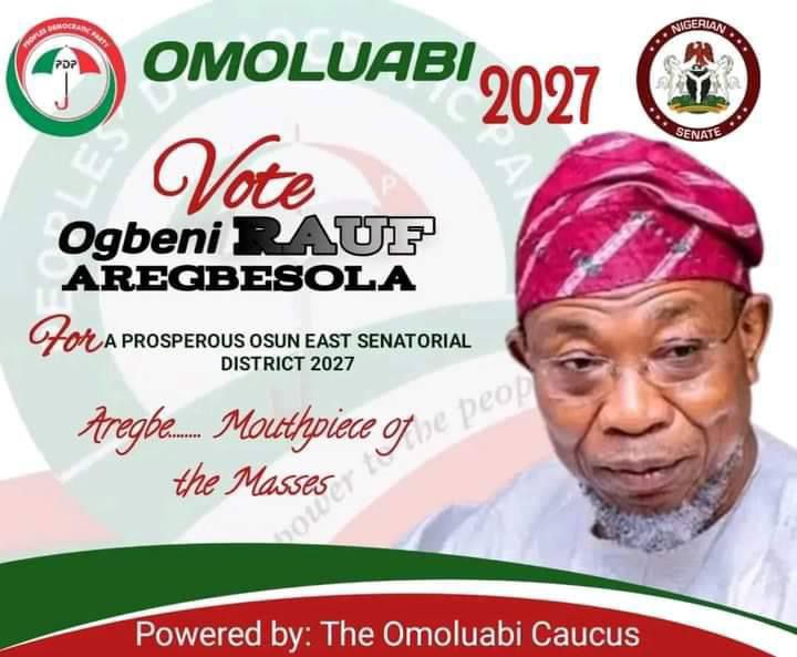 Omoluabi Caucus Reacts As Aregbesola’s 2027 Senatorial Campaign Poster Surfaces On Social