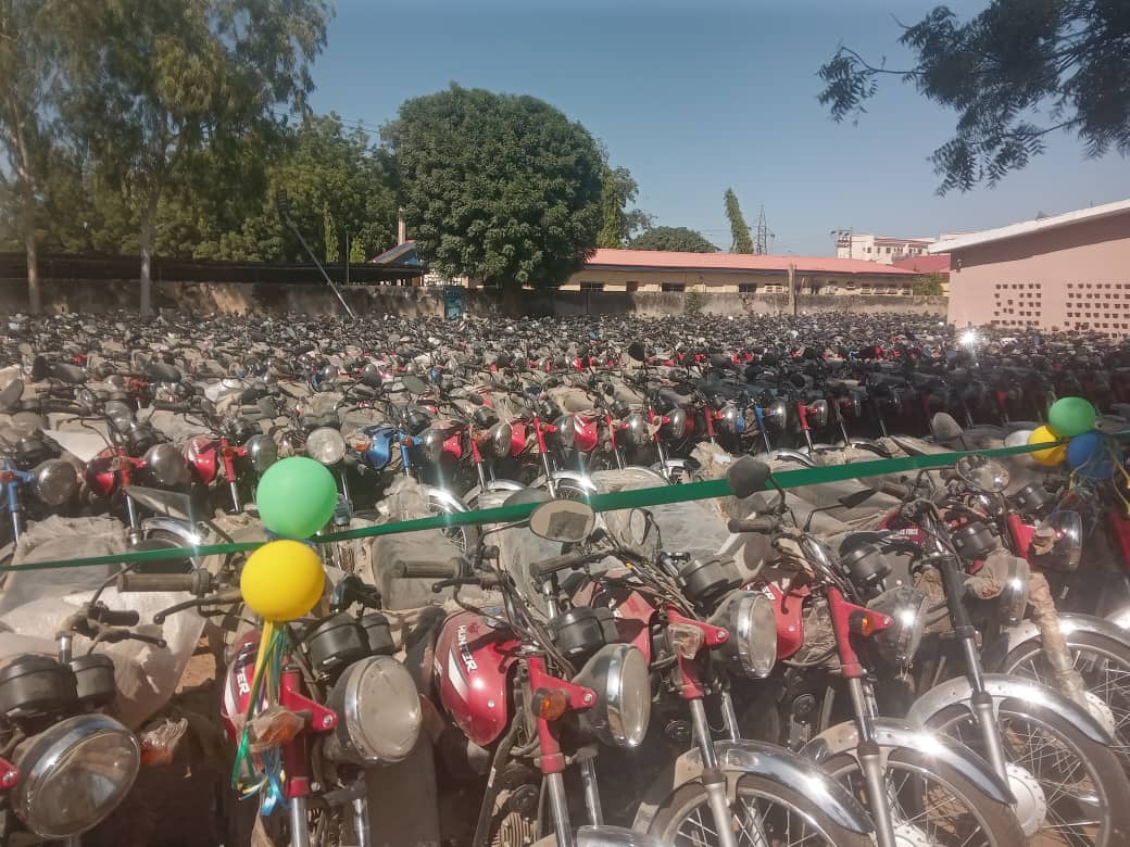 Community Policing: Senator Barau Donates 1000 Motorcycles To Kano Command