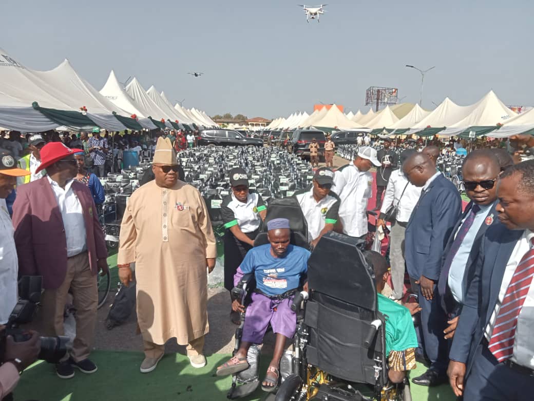 Midterm Anniversary: Adeleke Distributes OHIS Card, Life Support Gadgets To over 10,000 PLWDs In Osun