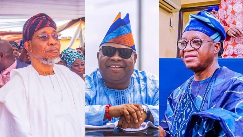 Osun 2026: Adeleke, Oyetola, Aregbesola Flex Muscles Over Bola Ige House