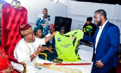 Oluwo Unveils TELU Football Team NLO, Commends Promoter, Assures Utmost Support