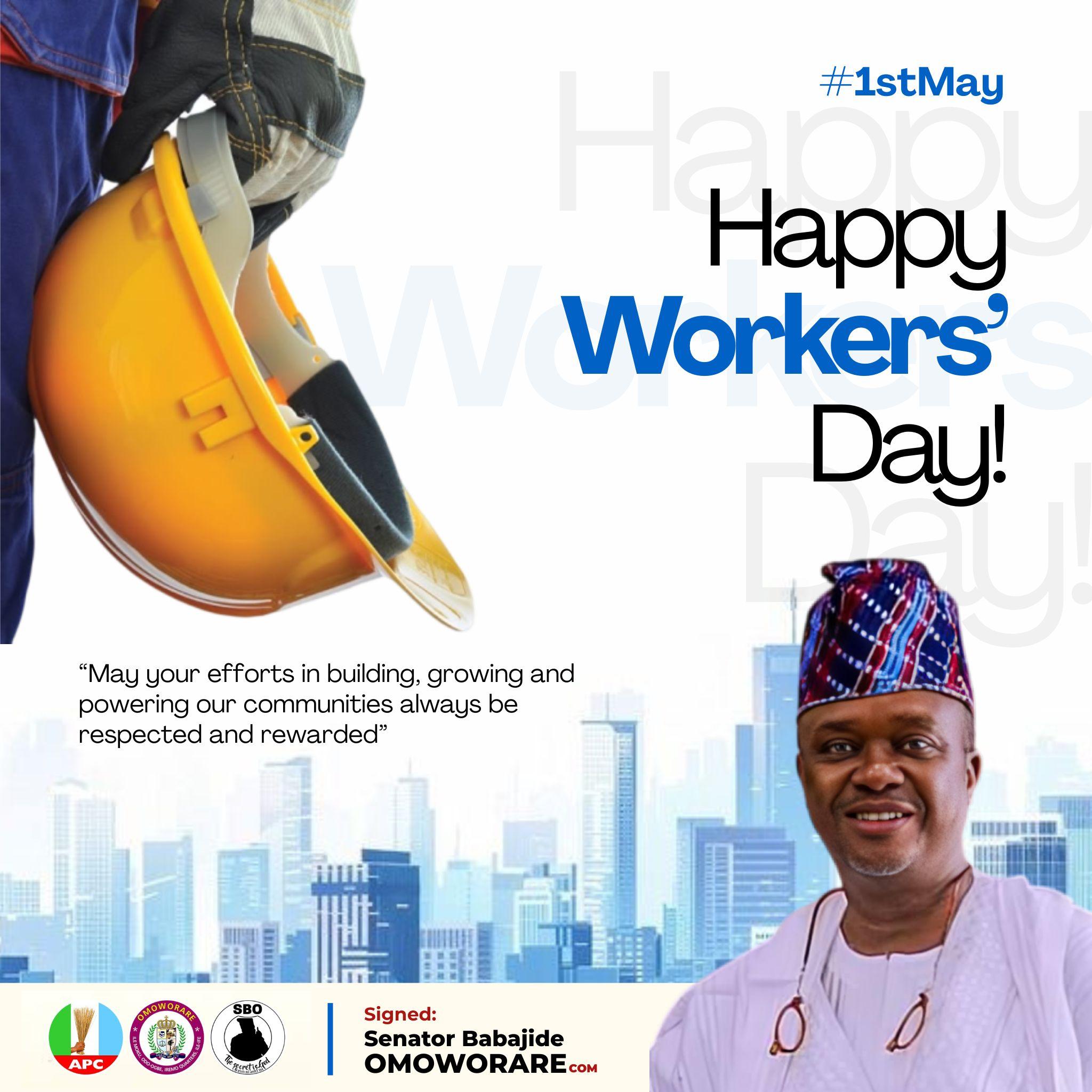 2025 Workers' Day Celebration; Solidarity Salute To Osun Productive Forces, Better Days Assured- SBO