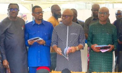 PHOTOS: Fubara, Wike Attend Burial Ceremony Together In Port Harcourt