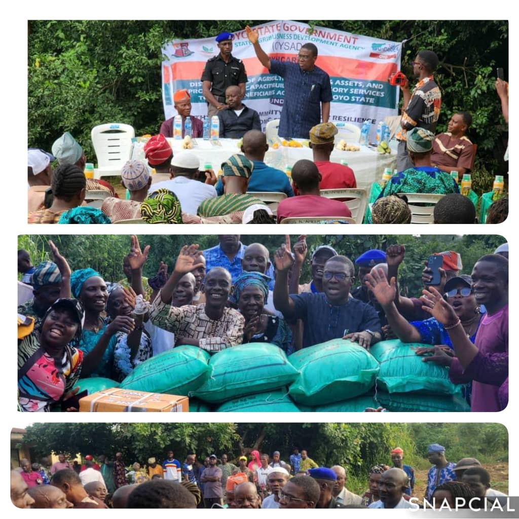 OYSADA Extends N-CARES Farm Inputs Distribution To Ibarapa, Oke-Ogun Zones
