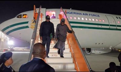 Just In: Tinubu arrives In Dubai On Brief Stopover Ahead Of Japan, Brazil Trip